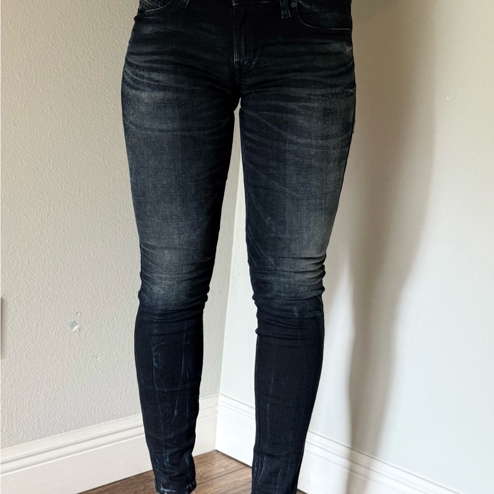Diesel Women’s Washed Black Skinny Jeans